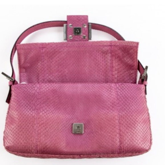 FENDI Python Pink Handbag-Auth - Picture 2 of 8